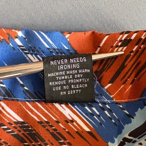 Joel of California 1970s Disco Shirt | Size L | Geometric Print Vintage 70s - Picture 11 of 11